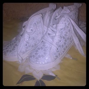 Lace high top kids shoes
